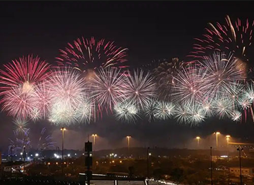 祁门县焰火晚会